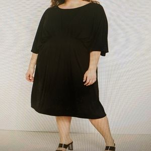 Eloquii Pintuck Waist Midi Dress NWT